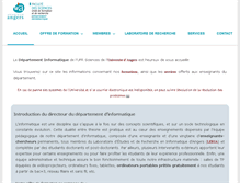 Tablet Screenshot of info.univ-angers.fr