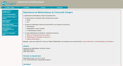 Desktop Screenshot of enseignement.math.univ-angers.fr